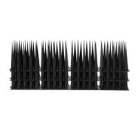 MUSISALY Pics Anti-Pigeon en Plastique Noir 10cm, Lot de 3 Pièces, Dispositif Anti-Escalade pour Toits et Cheminées, Humain