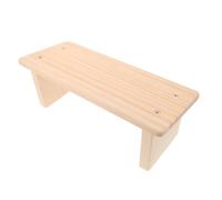 MUSISALY Prie-Dieu en Bois Beige Protection Genoux et Design Compact, Tabouret de Prière pour Contemplation et Église au Style Intemporel