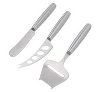 MUSISALY Set de 3 Couteaux à Fromage en Acier Inoxydable Trancheur de Beurre, Poignée Confortable, Finition Soignée pour Découpe Précise Cuisine