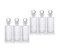 MUSISALY Set de Flacons Diffuseurs D'essence en Verre Strié 150ml Lot de 12 Design Simple et Décoratif pour Diffuseur Parfum, Usage Polyvalent à Domicile ou Hôtel