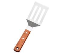 MUSISALY Spatule Acier Inoxydable pour Cuisson Polyvalente Manche Bois Ergonomique Antidérapant pour Steak Barbecue et Cuisine Professionnelle
