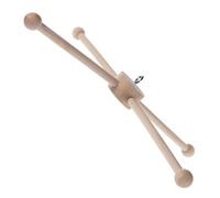MUSISALY Support de Carillon Éolien Bois pour Kit de Mobile Bois avec Accessoires pour Décoration Intérieure et Extérieure Support Mobile pour Carillon Éolien