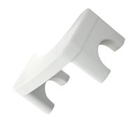 MUSISALY Tabouret de Toilette Pliable en Pp Épais Blanc Antidérapant, Repose-pieds Pratique pour Salle de Bain, Aide à L'autonomie Lors de L'entraînement aux Toilettes