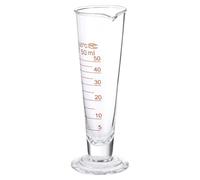 MUSISALY Tasse à Mesurer en Verre Gradué et Anti-chute pour Laboratoire Cuisine Bécher 50ml Base Ronde, Mesure Précise