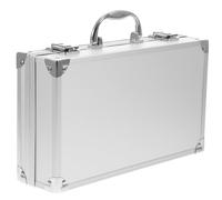 MUSISALY Valise Outils Vide Boîte de Rangement Multifonction en Alliage D'aluminium Élégante et Portable pour Instruments et Papeterie, pour Usage Personnel et Salons Professionnels
