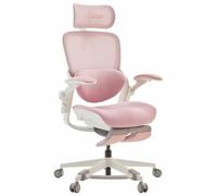 MUSSO E80 Muse Femme Posture™ Chaise de bureau ergonomique, inclinaison 135°, soutien lombaire 3D, appui-tête 4D de 17 cm, repose-pieds extensible, réglage profondeur