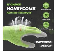 Mustbau 3 Paires Gants de Travail Ventilé, Gants de Revêtement Polyuréthane en Phase Aqueuse, Protection Multiusage