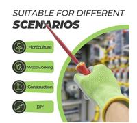 Mustbau 6 Paires Gants de Travail Ventilé, Gants de Revêtement Multiusage
