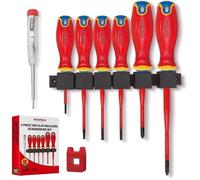 Mustbau 9 Pièces Tournevis Isolés - 1000V Tournevis Electricien Certifiés VDE Professionnel