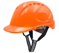 Mustbau Casque de Chantier EN397, Casque de Sécurité Construction avec Sangle 6 Points, 52 à 66cm Tour de tête réglable, Très Respirant pour Hommes, Femmes