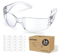 Mustbau Lunettes de Protection EN166, Lunette de Sécurité UV380 Protection Anti-buée Cadeaux Idéal