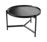 MUUBS Table basse Nevada Ø70 cm Noir