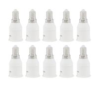Muuookka Adaptateur de Capuchon à Petite Vis à Baïonnette 10pcs E14 à B22 Hauteur de Lampe de la Lampe du Convertisseur de Convertisseur de Convertisseur