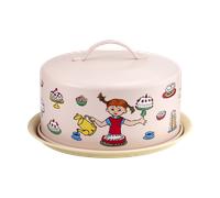 Muurla Assiette à gâteau Pippi avec cloche Anniversaire