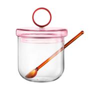 Muurla Sucrier Loop avec cuillère Ø14 cm Klar-pink-amber