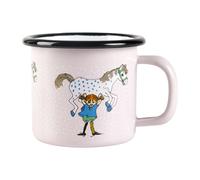 Muurla Tasse en émail Fifi et le cheval 1.5 dl Rose clair