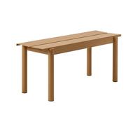 Muuto Banc Linear steel bench 110x34 cm Burnt orange