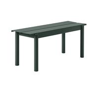 Muuto Banc Linear steel bench 110x34 cm Dark green