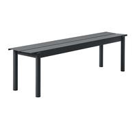 Muuto Banc Linear steel bench 170x34 cm Black