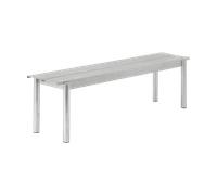 Muuto Banc Linear steel bench 170x34 cm Warm galvanized steel