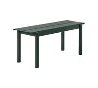 Muuto Banc Linear steel bench 110x34 cm Dark green