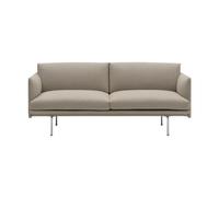 Muuto Canapé Outline 2 places Ecriture 240-Polished Aluminum