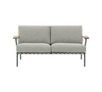 Muuto Canapé Settle 2 places Ribbed Weave 2 Dark green