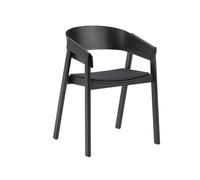 Muuto Chaise avec accoudoirs Cover assise revêtue de tissu Remix 183-black