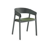 Muuto Chaise avec accoudoirs Cover assise revêtue de tissu Remix 933-green