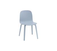 Muuto Chaise Visu Chair base en bois Light blue