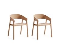 Muuto Chaise Cover Armchair. Chêne. lot de 2