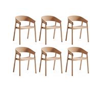 Muuto Chaise Cover Armchair. Chêne. lot de 6