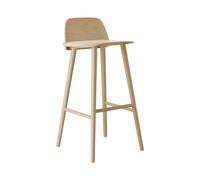 Muuto Chaise de bar Nerd 75 cm chêne