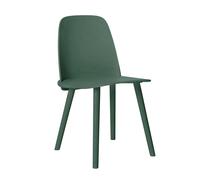 Muuto Chaise de table à manger Nerd Vert foncé