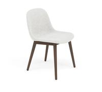 Muuto Chaise Fiber Side Chair avec pieds en bois Hallingdal nº 110-stained dark brown