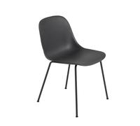 Muuto Chaise Fiber Side Chair Black-Anthracite (plastic)