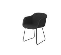 Muuto Chaise Fiber - Support traîneau - Remix 183 - châssis noir