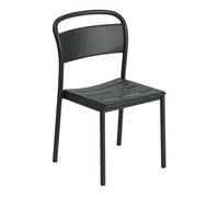 Muuto Chaise Linear steel side chair Black