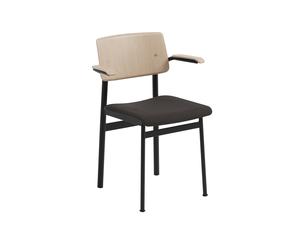 Muuto Chaise Loft - Chêne/ noir - avec accoudoirs
