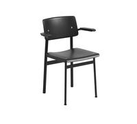 Muuto Chaise Loft - noir - avec accoudoirs