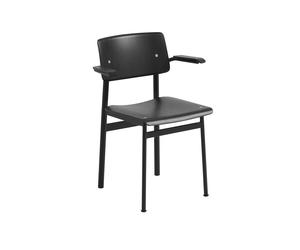 Muuto Chaise Loft - noir - avec accoudoirs