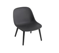 Muuto Chaise lounge Fiber wood base black. pieds noirs