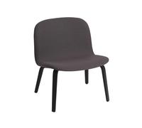 Muuto Chaise lounge recouverte de textile Visu Twill weave 160-Black