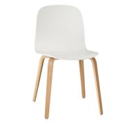 Muuto Chaise Visu Chair base en bois blanc-chêne
