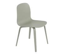 Muuto Chaise Visu Chair base en bois Dusty green
