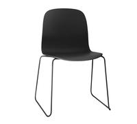 Muuto Chaise Visu pied luge Black-Black