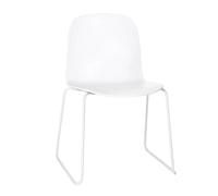 Muuto Chaise Visu pied luge White-White