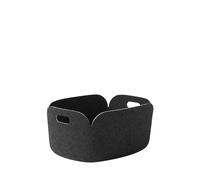 Muuto Corbeille de rangement Restore, carrée - moucheté noir