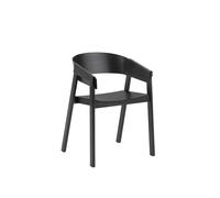 Muuto Cover Table à Manger Chaise m. Accoudoir Noir