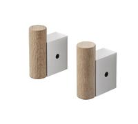 Attach Coat Hook Crochet mural Muuto Chêne - Alumi nium - 5713294320918
